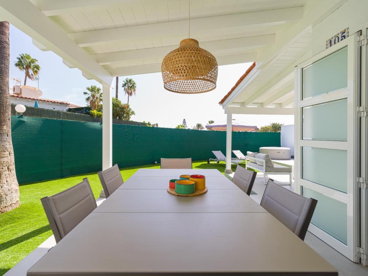 Aquarium Bungalow Private Jacuzzi, 3 Bedrooms, Ac And Bikes Maspalomas  Exterior foto